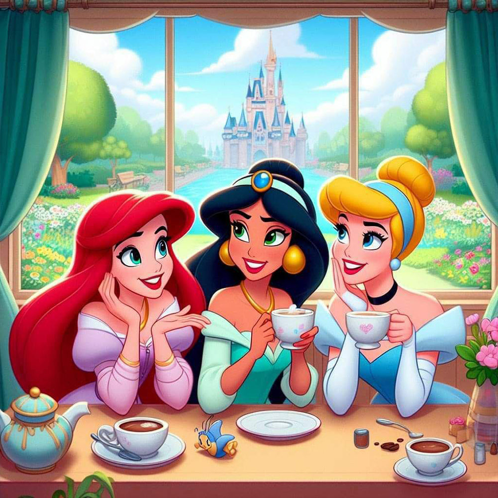 Three Princesses - Full Round Drill Diamond Painting 50*50CM