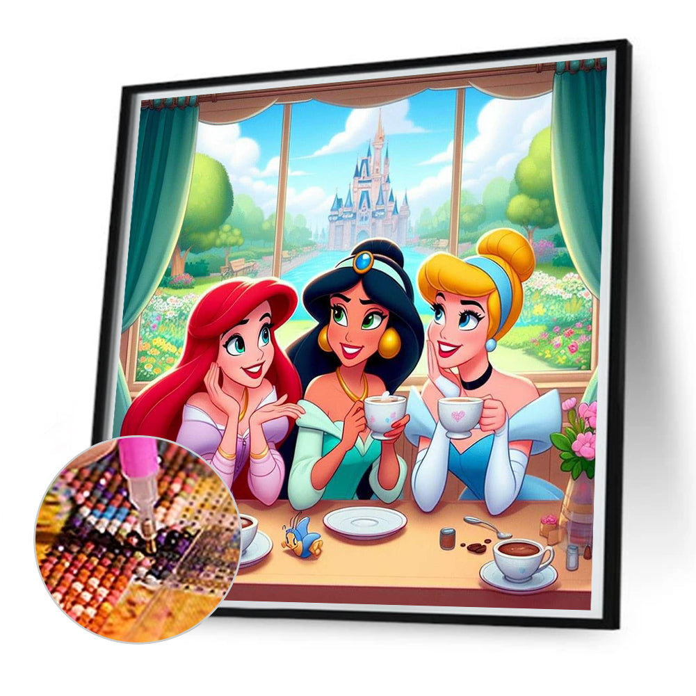 Three Princesses - Full Round Drill Diamond Painting 50*50CM