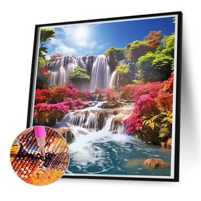 Landscape - Full Round Drill Diamond Painting 50*50CM