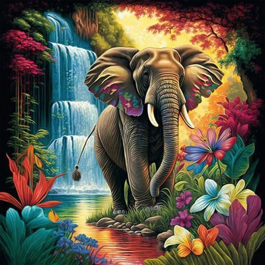 Elephant - Full Round Drill Diamond Painting 50*50CM