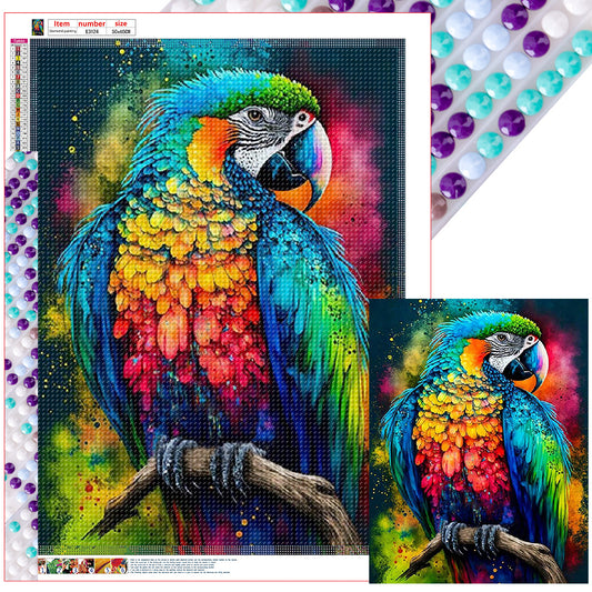 Parrot - Full Round Drill Diamond Painting 50*65CM