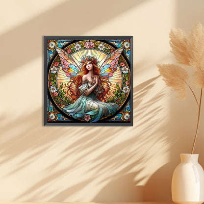 Glass Painting Fairy - Full Round Drill Diamond Painting 30*30CM