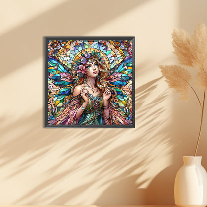 Glass Painting Fairy - Full Round Drill Diamond Painting 30*30CM