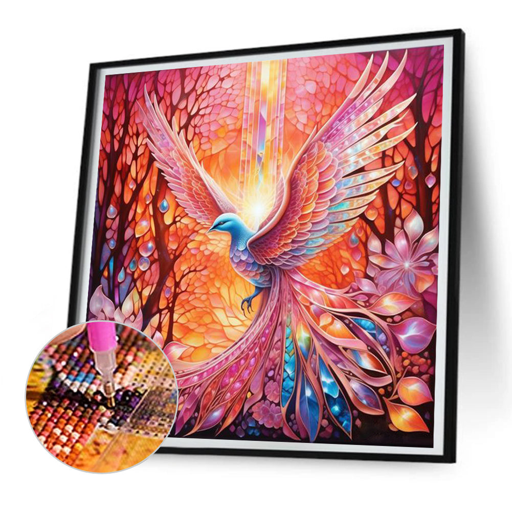 Colorful Bird - Full Round Drill Diamond Painting 30*30CM