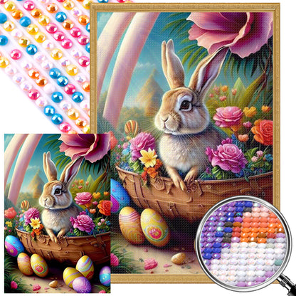 Easter Bunny - Full Round Drill Diamond Painting 40*60CM