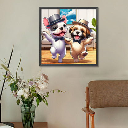 Puppy Companion - Full Round Drill Diamond Painting 30*30CM