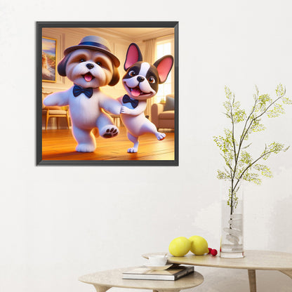 Puppy Companion - Full Round Drill Diamond Painting 30*30CM