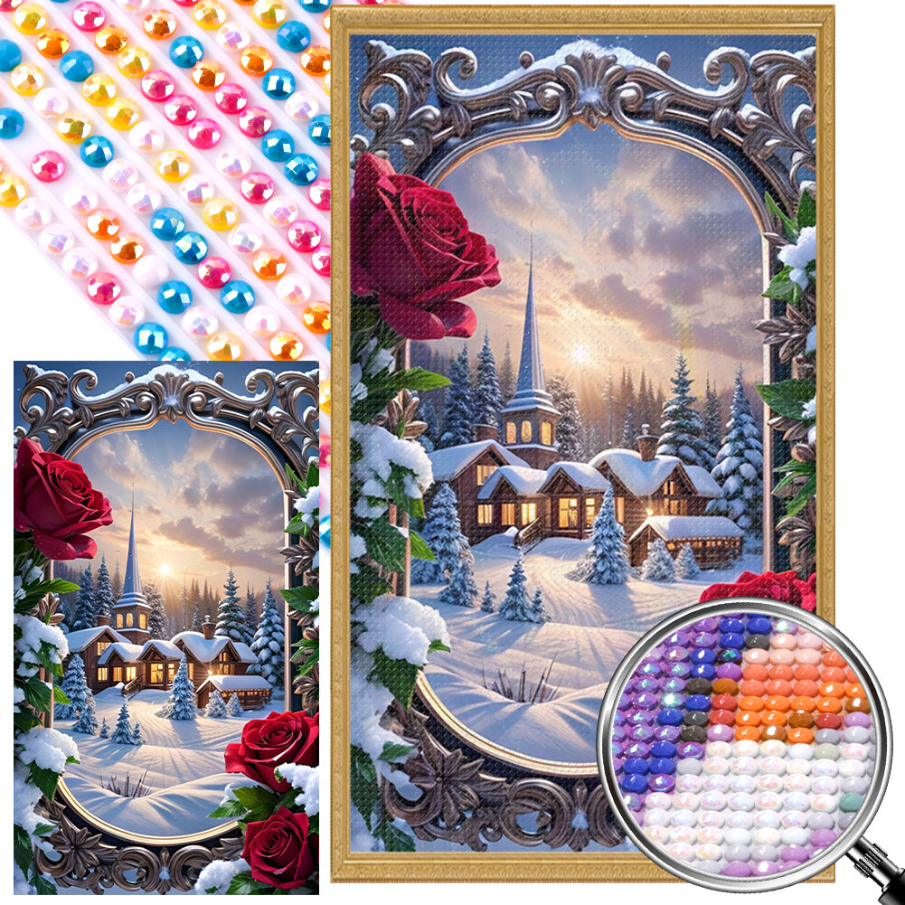 Picture Frame Garden - Full Round Drill Diamond Painting 40*70CM