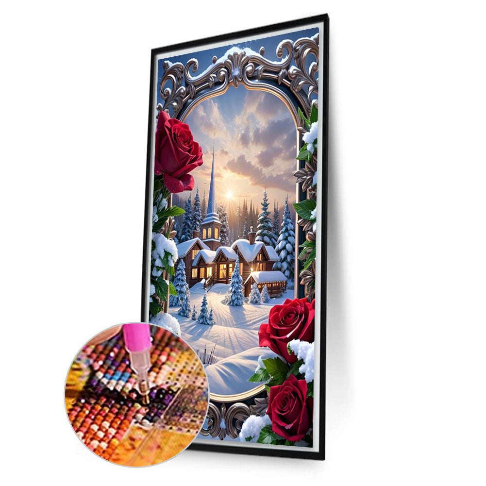 Picture Frame Garden - Full Round Drill Diamond Painting 40*70CM