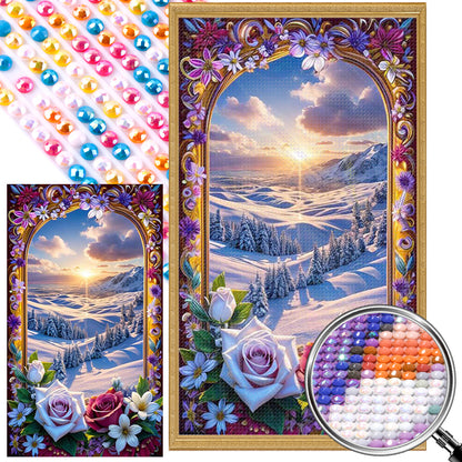 Picture Frame Garden - Full Round Drill Diamond Painting 40*70CM