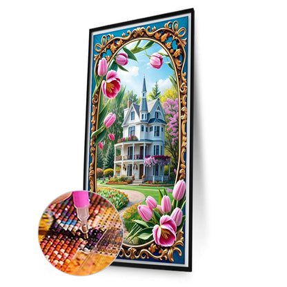 Picture Frame Garden - Full Round Drill Diamond Painting 40*70CM