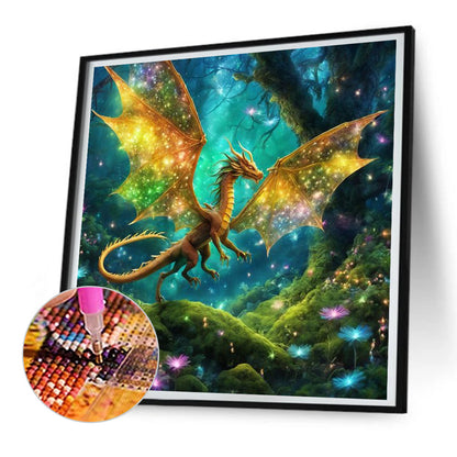 Amazing Pterosaur - Full Round Drill Diamond Painting 30*30CM