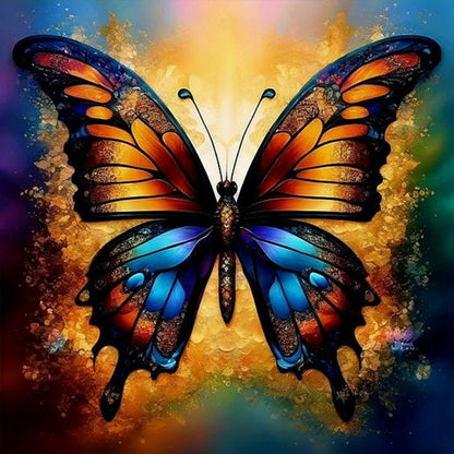 Butterfly - Full Round Drill Diamond Painting 30*30CM