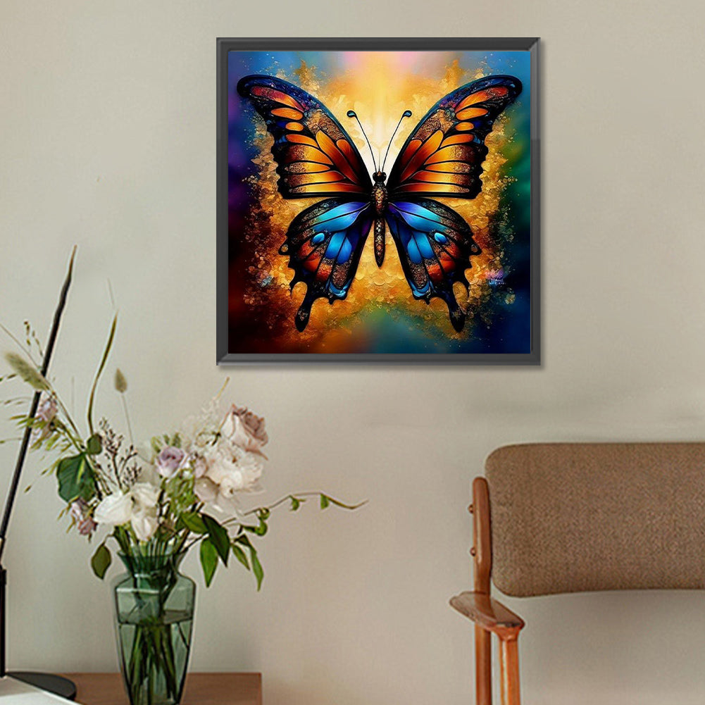 Butterfly - Full Round Drill Diamond Painting 30*30CM