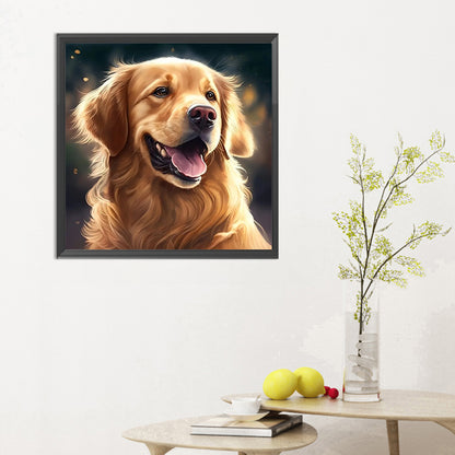 Golden Retriever Dog - Full Round Drill Diamond Painting 30*30CM