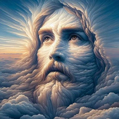 Cloud Jesus - Full Round Drill Diamond Painting 30*30CM