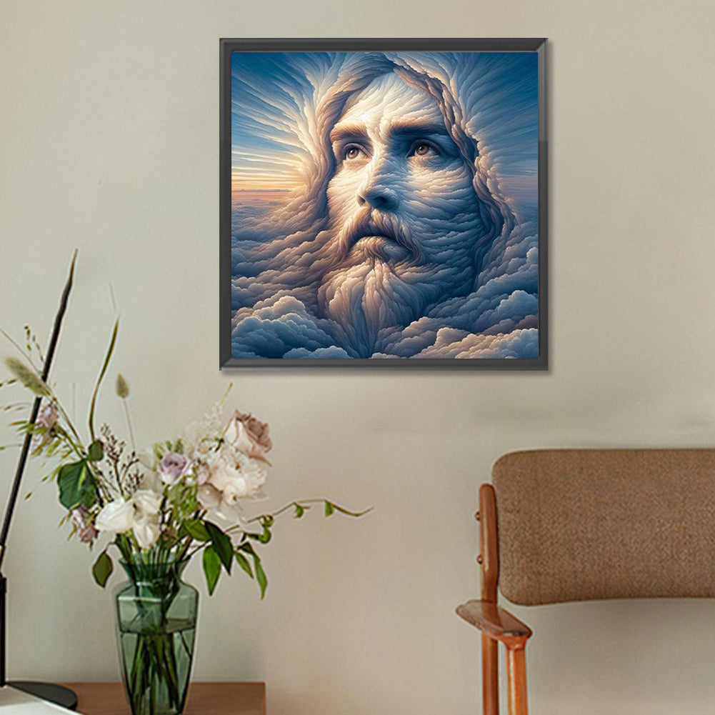 Cloud Jesus - Full Round Drill Diamond Painting 30*30CM