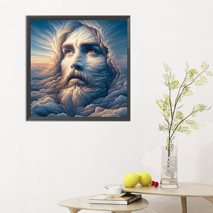 Cloud Jesus - Full Round Drill Diamond Painting 30*30CM