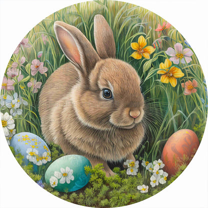 Rabbit - Full Round Drill Diamond Painting 35*35CM