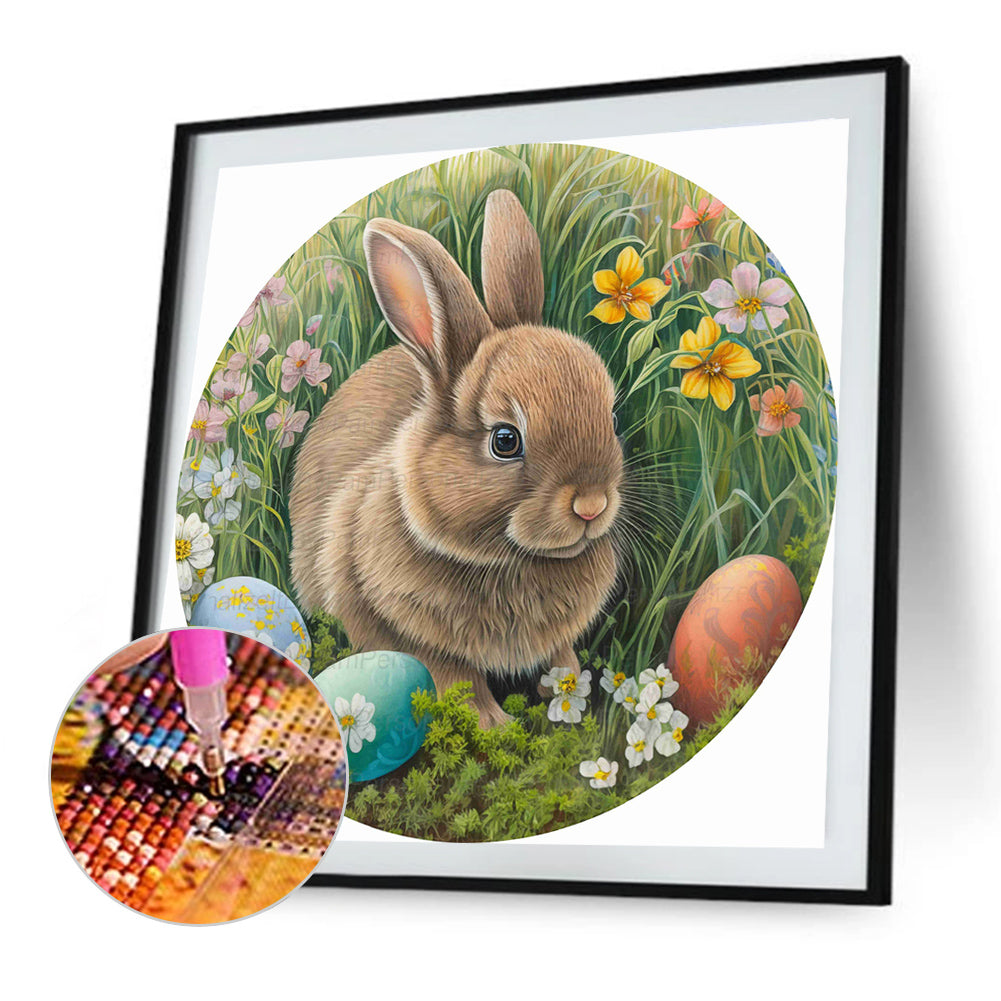 Rabbit - Full Round Drill Diamond Painting 35*35CM