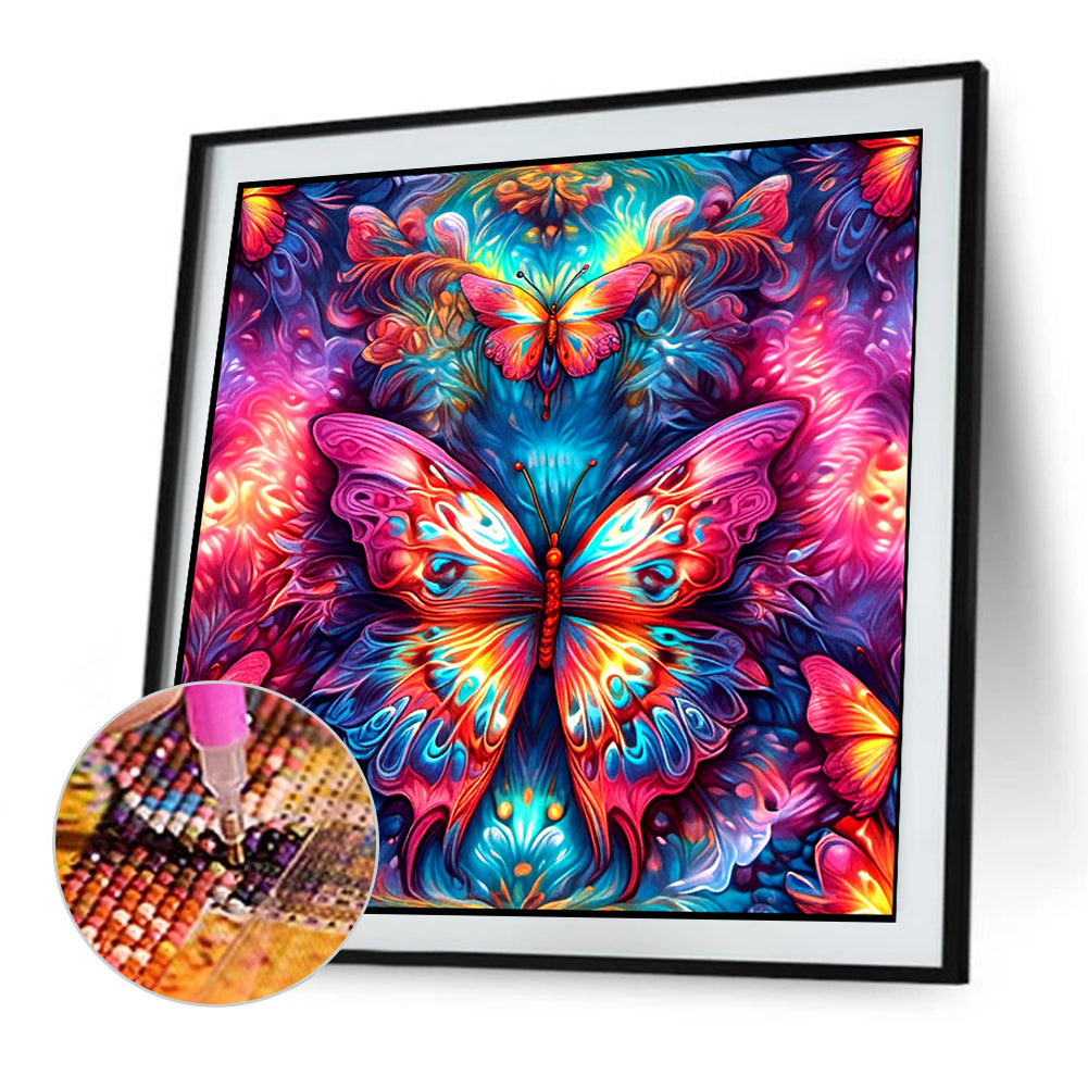 Butterfly - Full Round Drill Diamond Painting 35*35CM