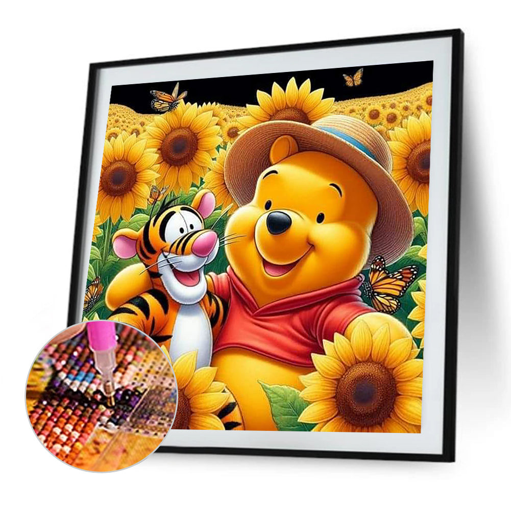 Winnie The Pooh - Full Round Drill Diamond Painting 35*35CM