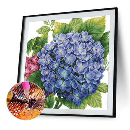 Hydrangeas - Full Round Drill Diamond Painting 50*50CM