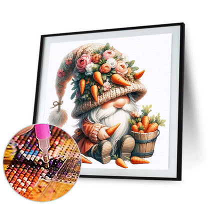 Fruit And Vegetable Gnomes - Full Round Drill Diamond Painting 30*30CM