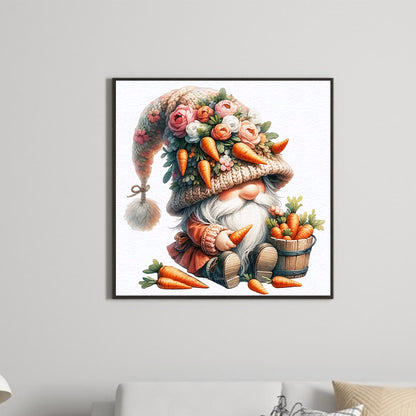 Fruit And Vegetable Gnomes - Full Round Drill Diamond Painting 30*30CM