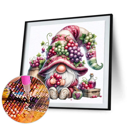 Fruit And Vegetable Gnomes - Full Round Drill Diamond Painting 30*30CM