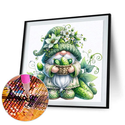 Fruit And Vegetable Gnomes - Full Round Drill Diamond Painting 30*30CM