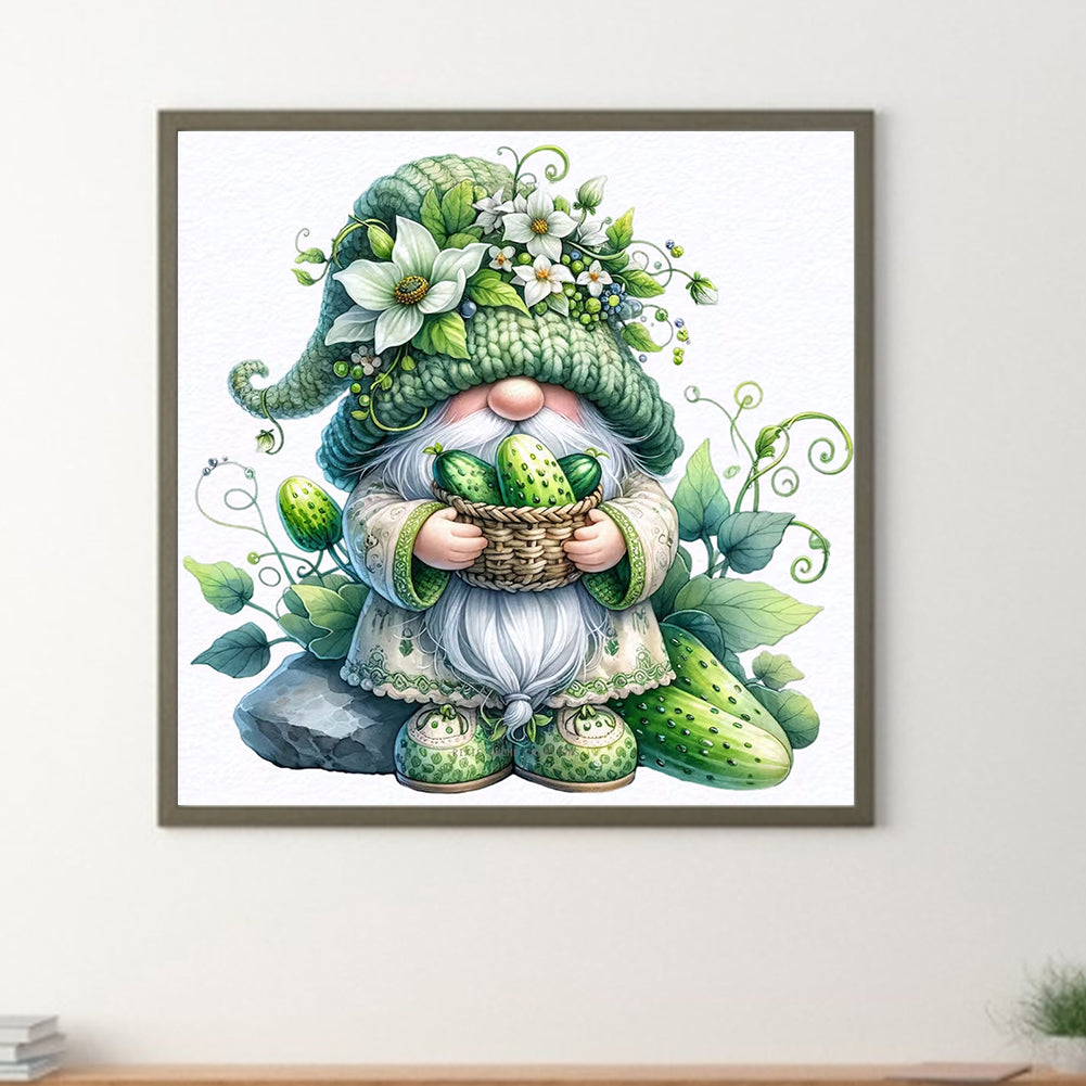 Fruit And Vegetable Gnomes - Full Round Drill Diamond Painting 30*30CM