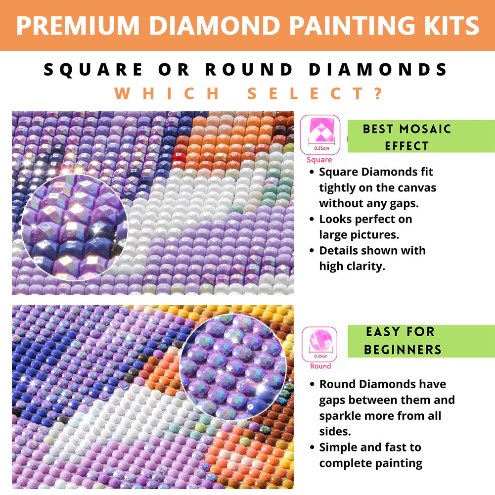 Water Drop Rose - Full Round Drill Diamond Painting 40*65CM