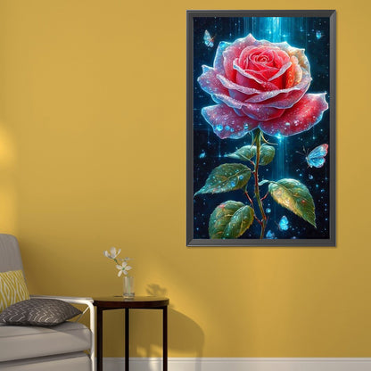 Water Drop Rose - Full Round Drill Diamond Painting 40*65CM