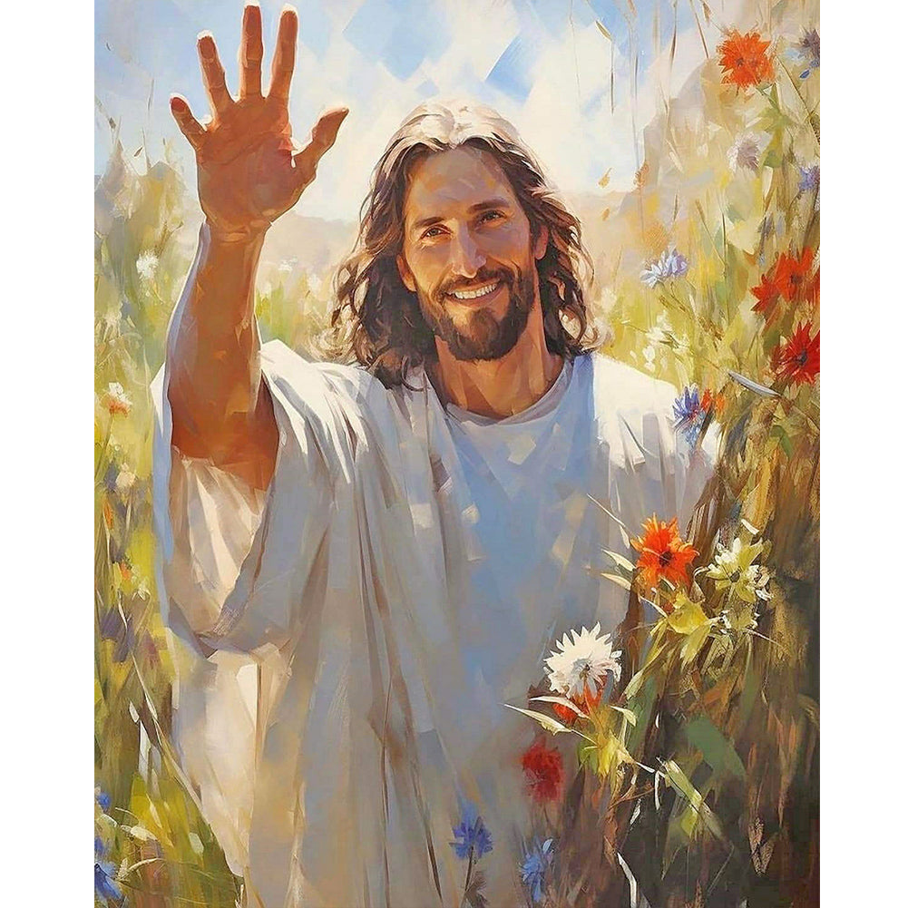 Jesus - Full Round Drill Diamond Painting 40*50CM