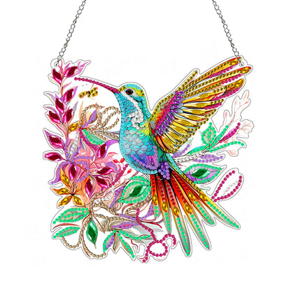 Acrylic Hummingbird 5D DIY Diamond Art Hanging Decorations Home Ornaments Kit