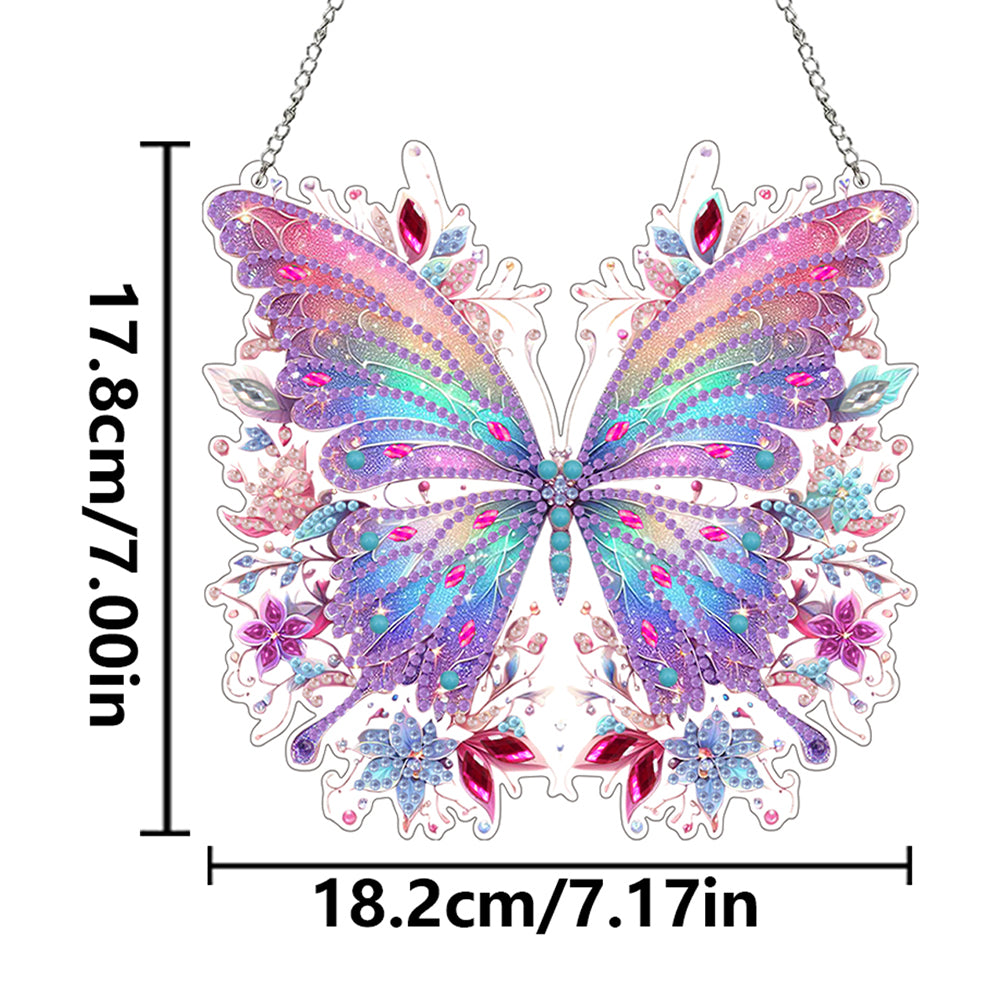 Acrylic Butterfly 5D DIY Diamond Art Hanging Decorations Home Ornaments Kit