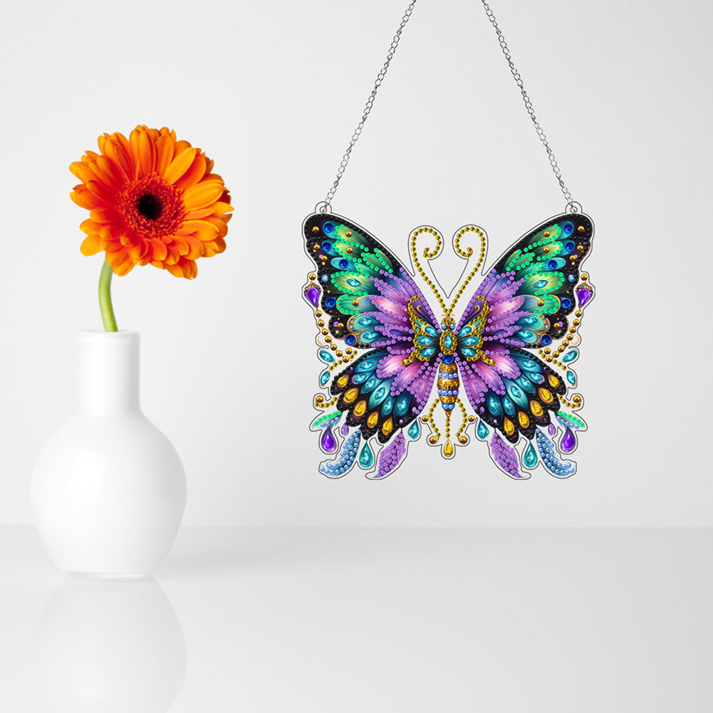 Acrylic Butterfly 5D DIY Diamond Art Hanging Decorations Home Ornaments Kit