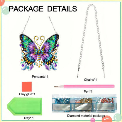 Acrylic Butterfly 5D DIY Diamond Art Hanging Decorations Home Ornaments Kit