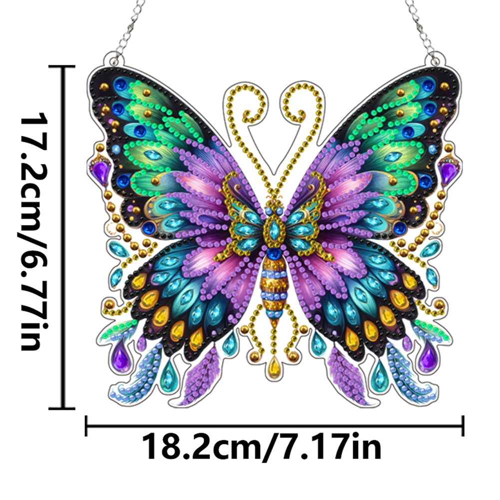 Acrylic Butterfly 5D DIY Diamond Art Hanging Decorations Home Ornaments Kit