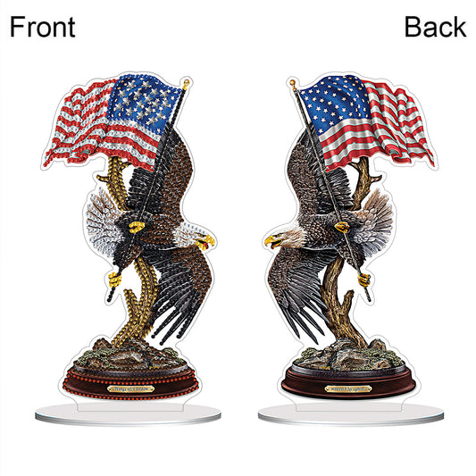 PVC Special Shaped American Eagle 5D DIY Diamond Art Tabletop Decorations Kit