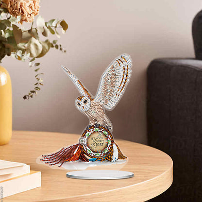 PVC Special Shaped Indian Eagle 5D DIY Diamond Art Tabletop Decorations Kit