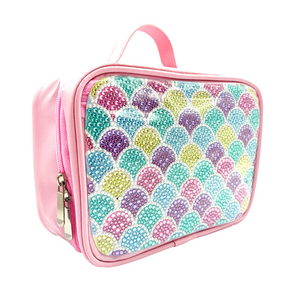 Shells Pattern 5D DIY Diamond Painting Makeup Bag Rhinestone Zipper Handbag