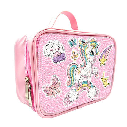 Cartoon 5D DIY Diamond Painting Makeup Bag Rhinestone Zipper Handbag Daily Purse