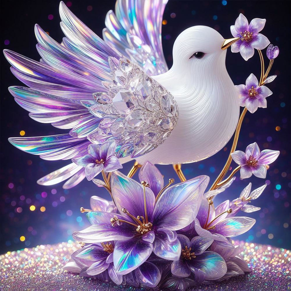 Crystal Bird - Full Round Drill Diamond Painting 30*30CM