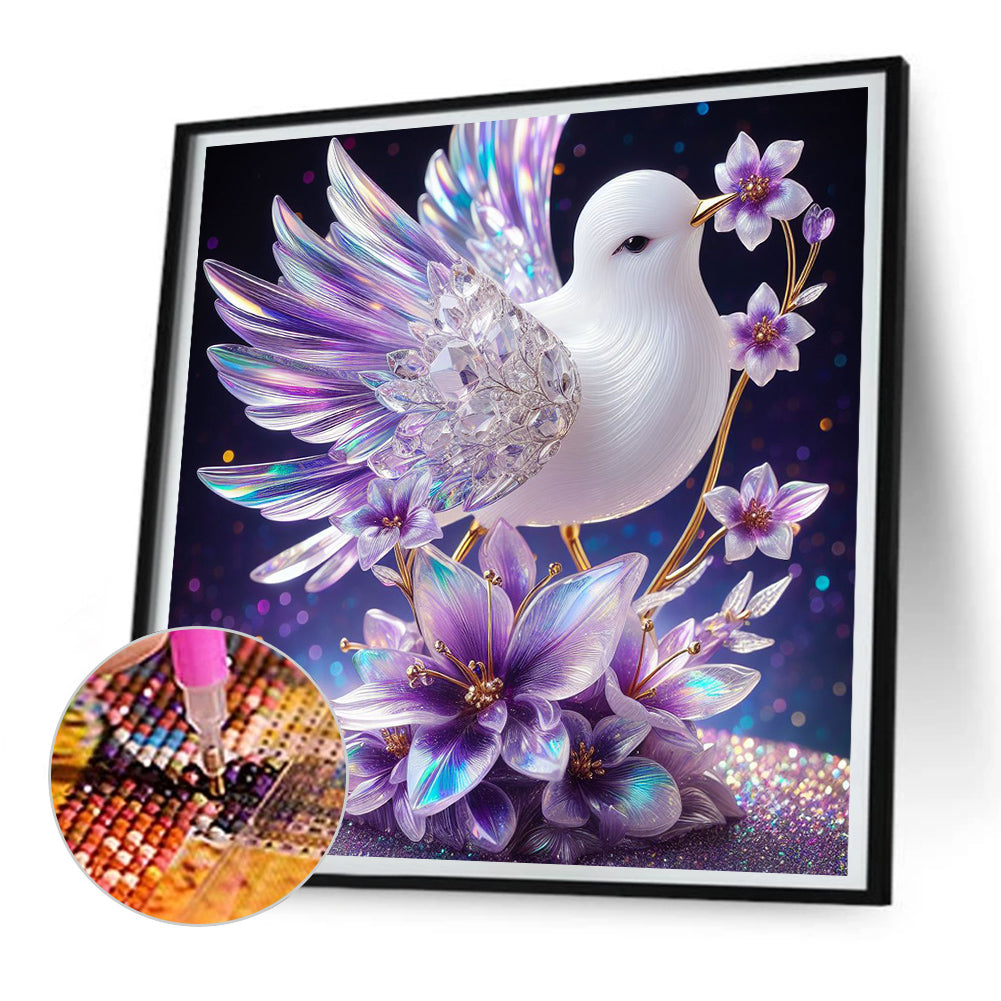 Crystal Bird - Full Round Drill Diamond Painting 30*30CM