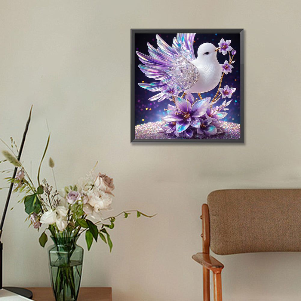 Crystal Bird - Full Round Drill Diamond Painting 30*30CM