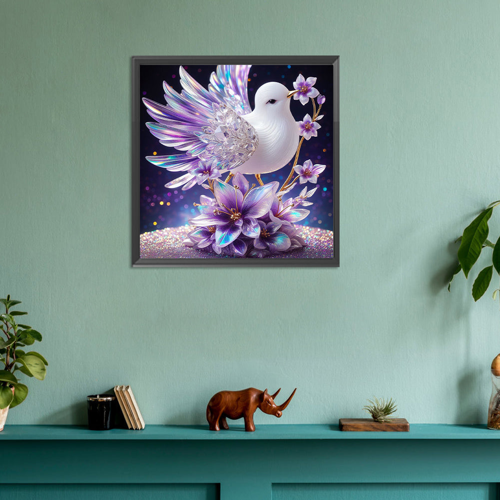 Crystal Bird - Full Round Drill Diamond Painting 30*30CM