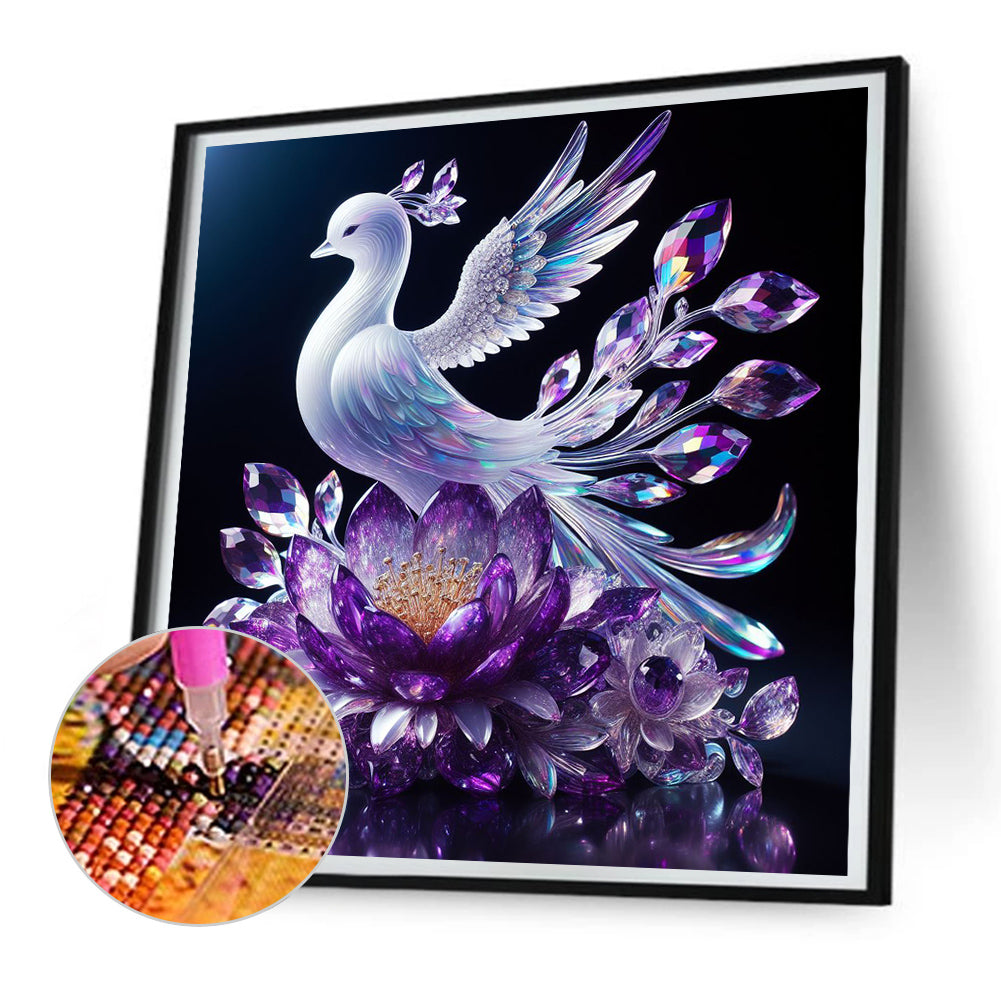 Crystal Bird - Full Round Drill Diamond Painting 30*30CM