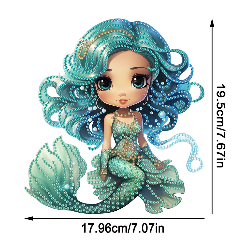 Acrylic Mermaid 5D DIY Diamond Art Hanging Decorations Home Ornaments Kit